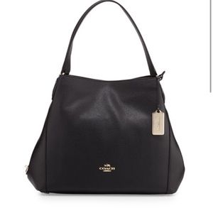 Coach Black Edie Shoulder Bag